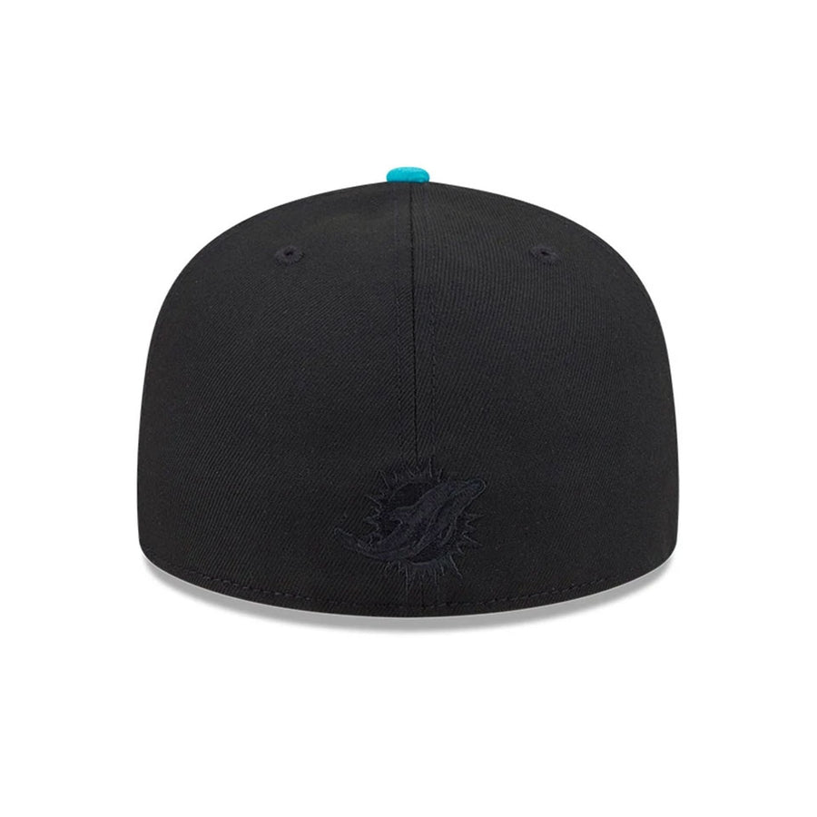 Pictured is this Miami Dolphins NFL x Nickelodeon black 59FIFTY Fitted cap. 5
