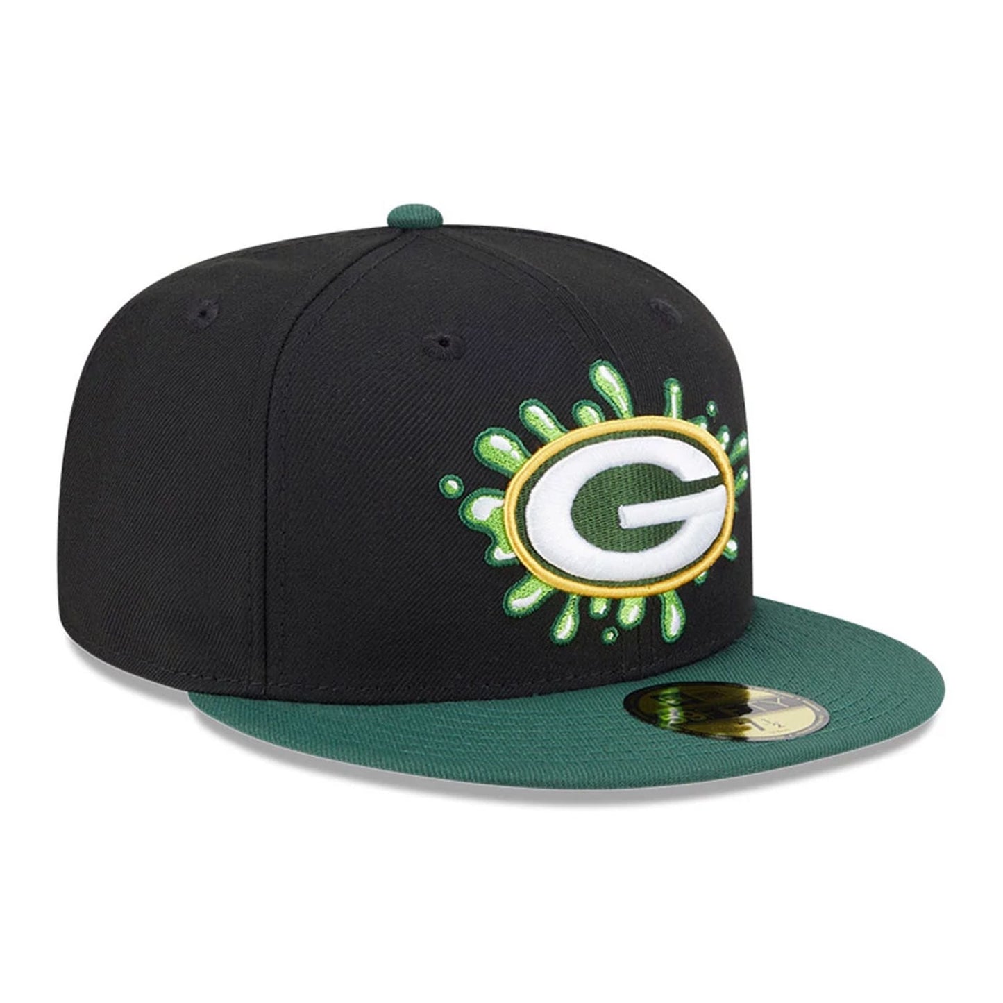 Pictured is this Green Bay Packers NFL x Nickelodeon black 59FIFTY Fitted cap. 4