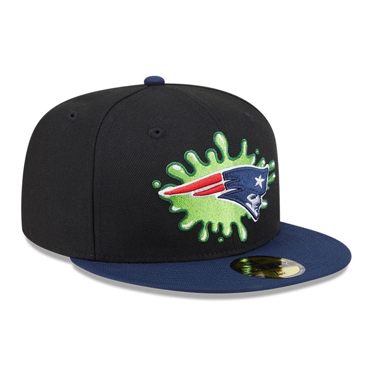 Pictured is this New England Patriots NFL x Nickelodeon black 59FIFTY Fitted cap. 4