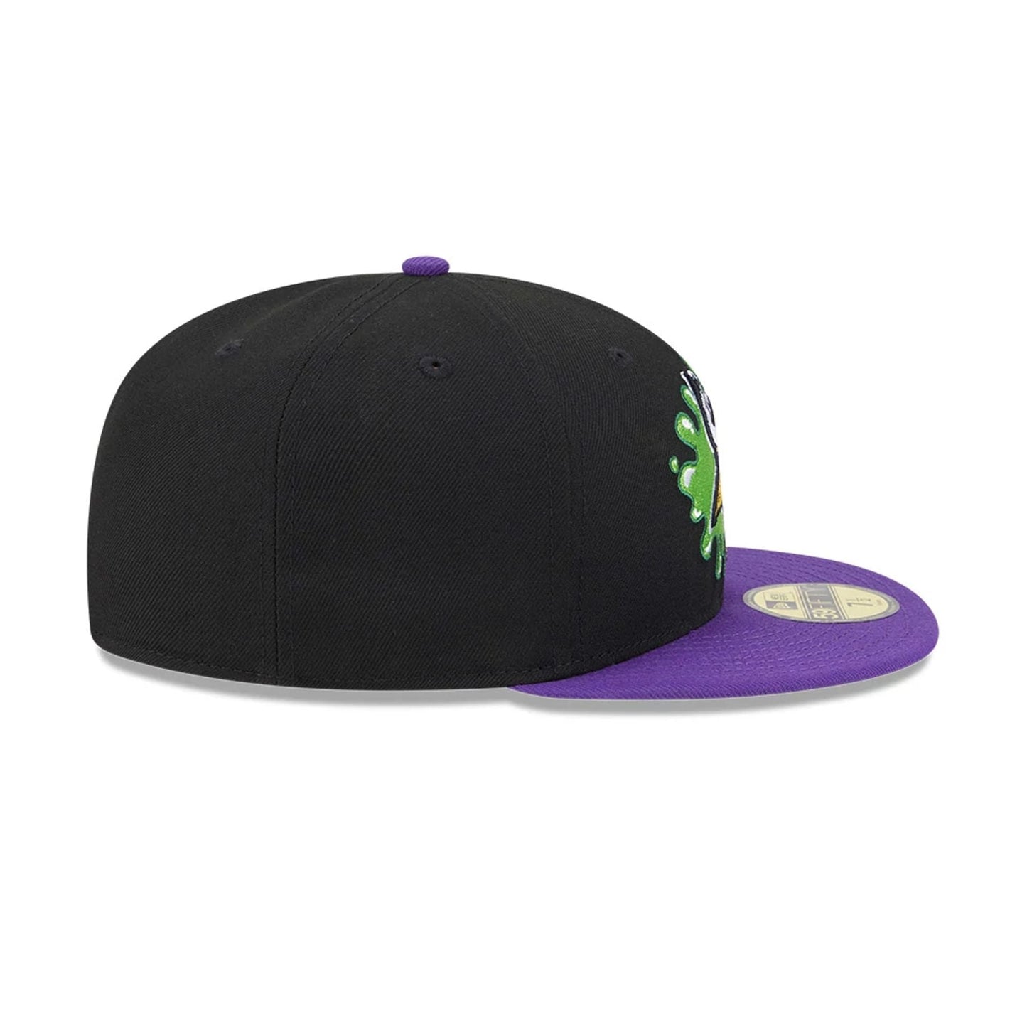 Pictured is this Minnesota Vikings NFL x Nickelodeon black 59FIFTY Fitted cap. 6