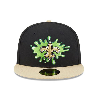 Pictured is this New Orleans Saints NFL x Nickelodeon black 59FIFTY Fitted cap. 3