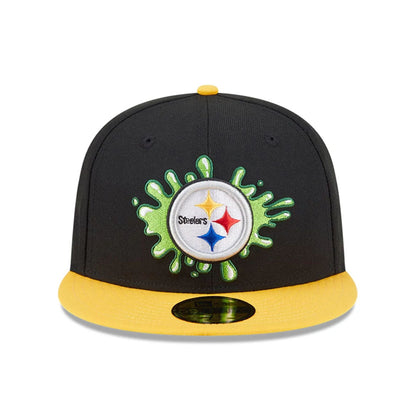 Pictured is this Pittsburgh Steelers NFL x Nickelodeon black 59FIFTY Fitted cap. 3