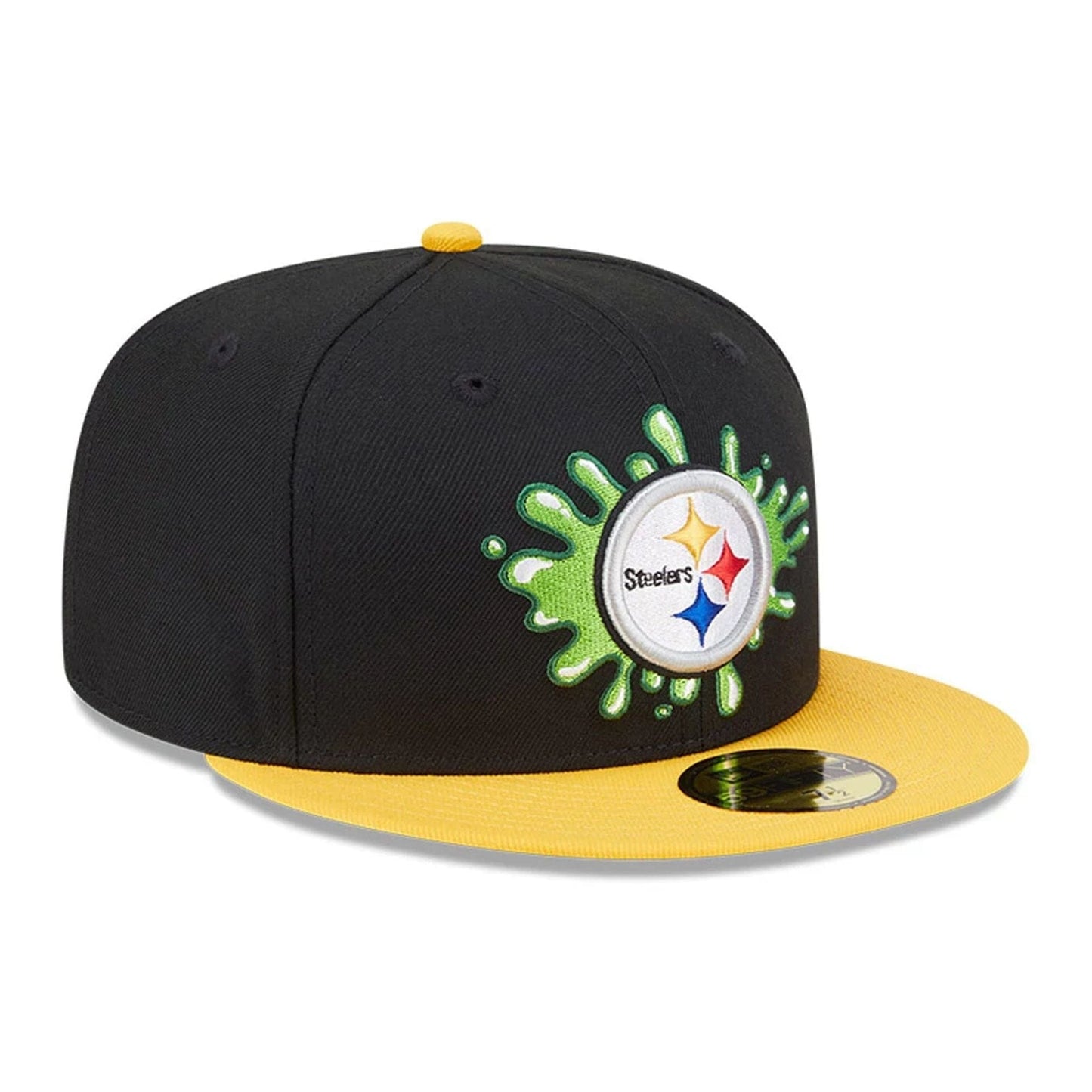 Pictured is this Pittsburgh Steelers NFL x Nickelodeon black 59FIFTY Fitted cap. 4