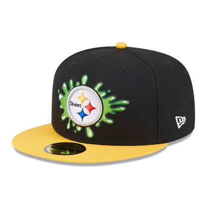 Pictured is this Pittsburgh Steelers NFL x Nickelodeon black 59FIFTY Fitted cap. 1