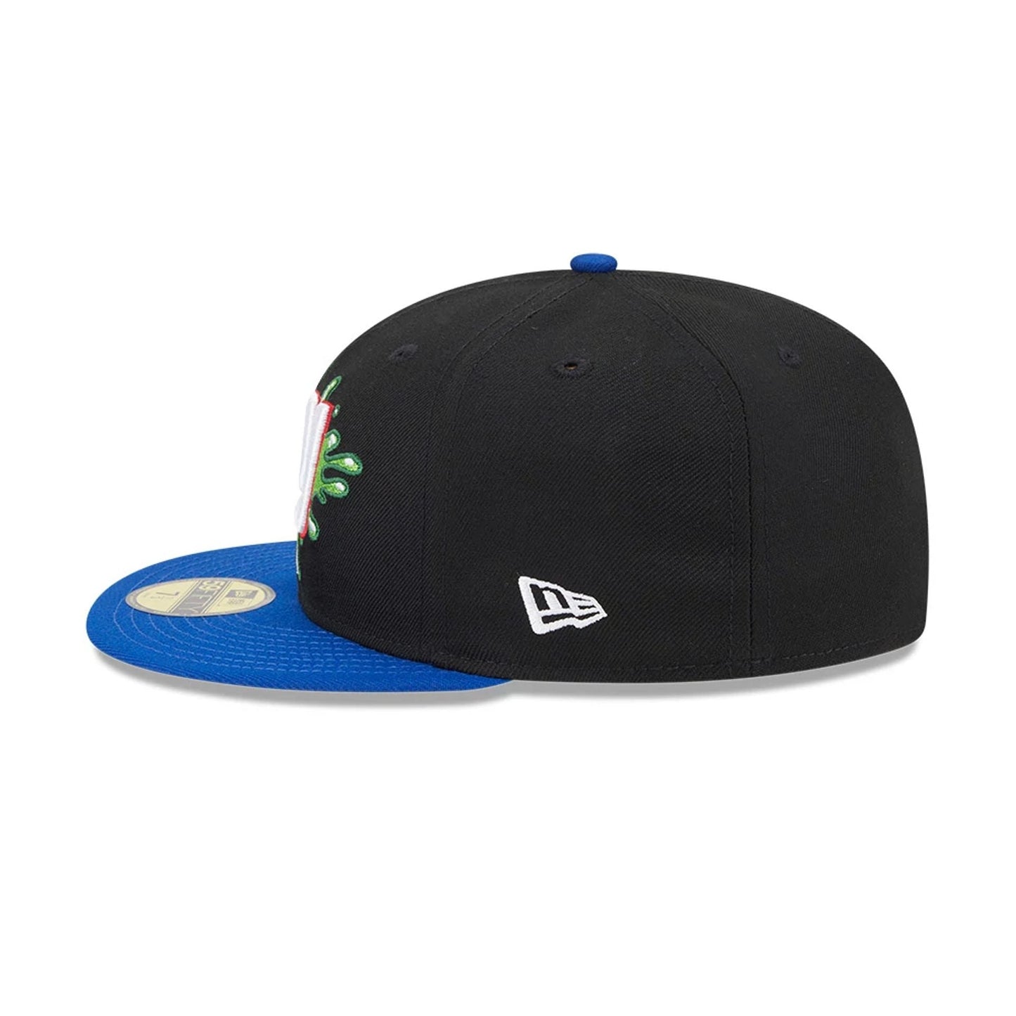 Pictured is this New York Giants NFL x Nickelodeon black 59FIFTY Fitted cap. 5
