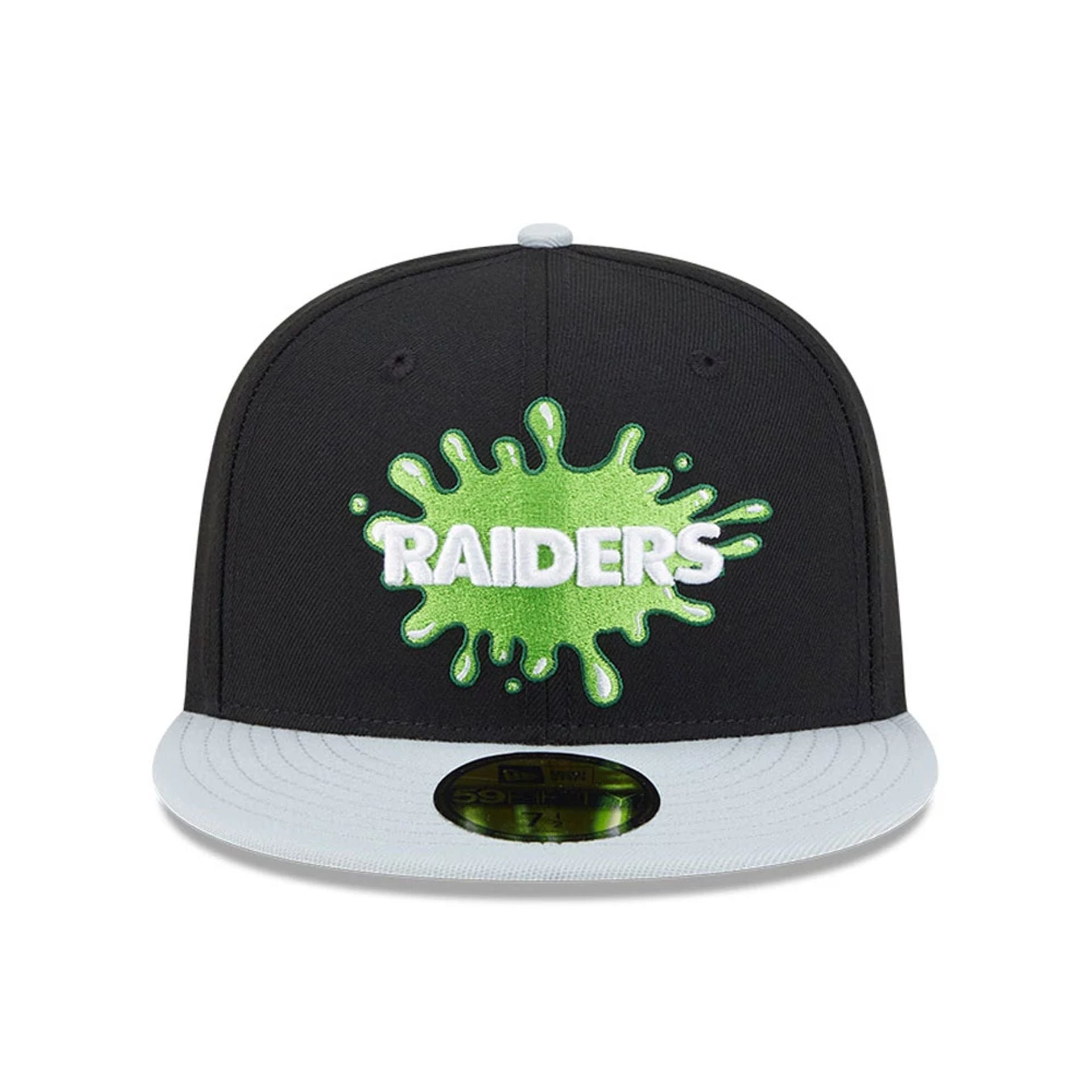 Pictured is this Las Vegas Raiders NFL x Nickelodeon black 59FIFTY Fitted cap. 3