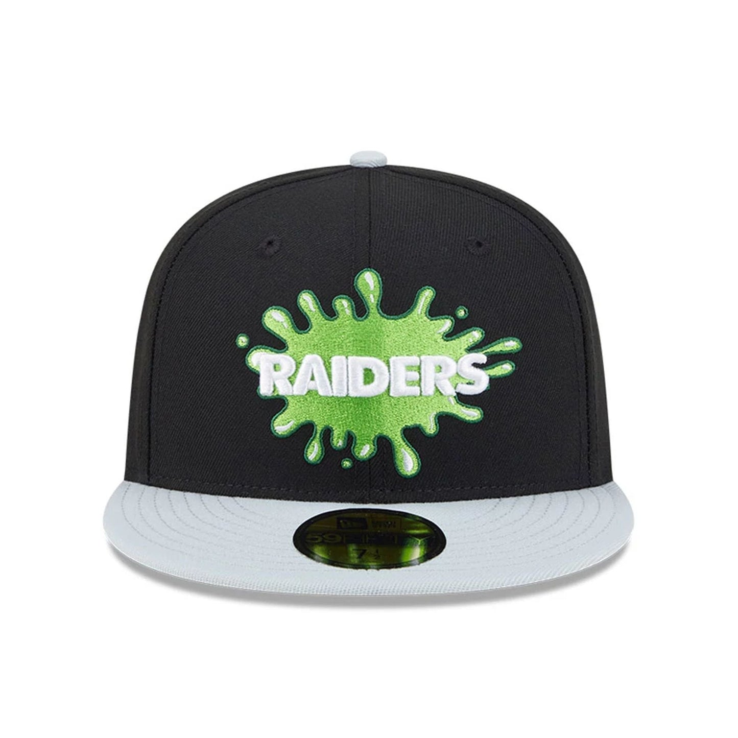 Pictured is this Las Vegas Raiders NFL x Nickelodeon black 59FIFTY Fitted cap. 3