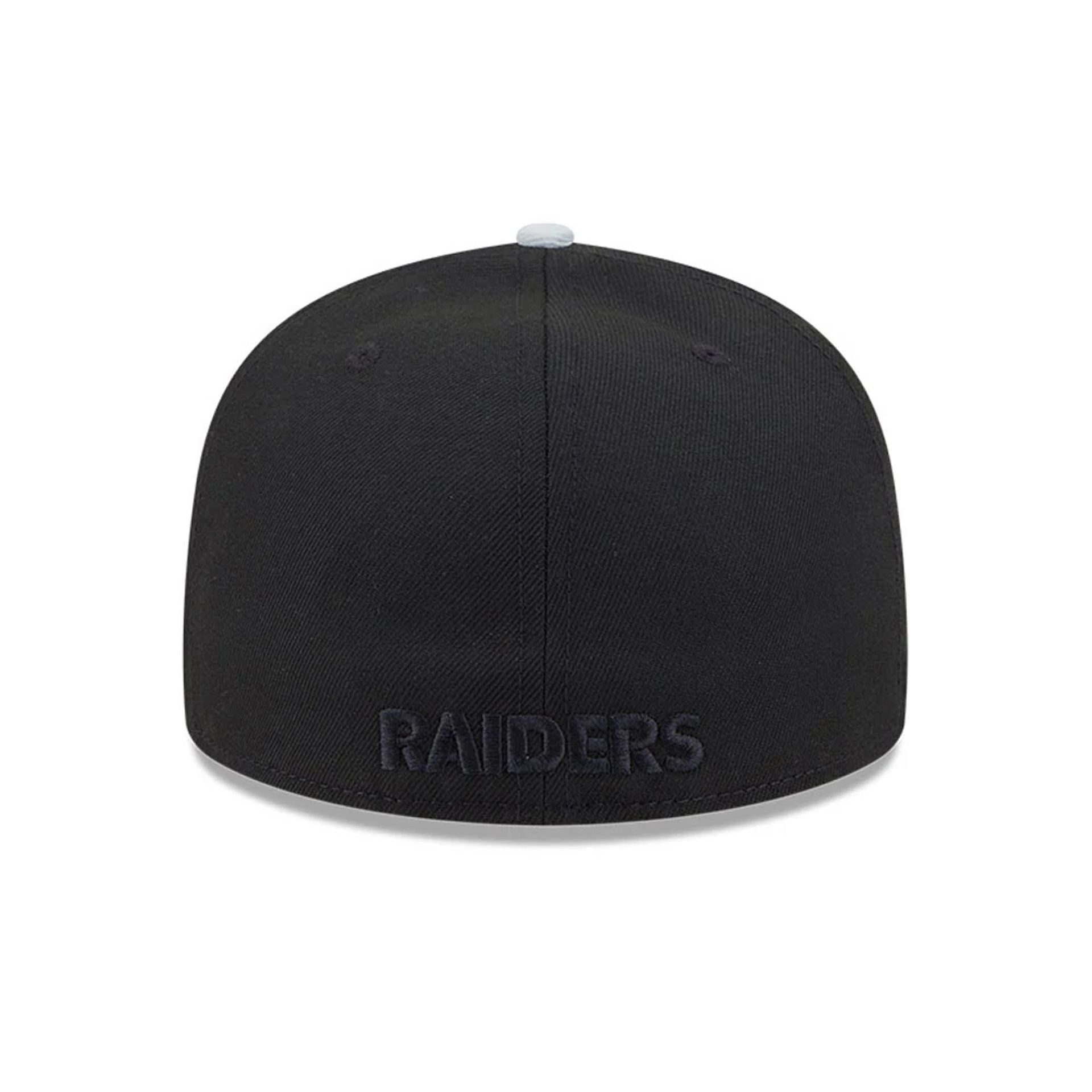 Pictured is this Las Vegas Raiders NFL x Nickelodeon black 59FIFTY Fitted cap. 7