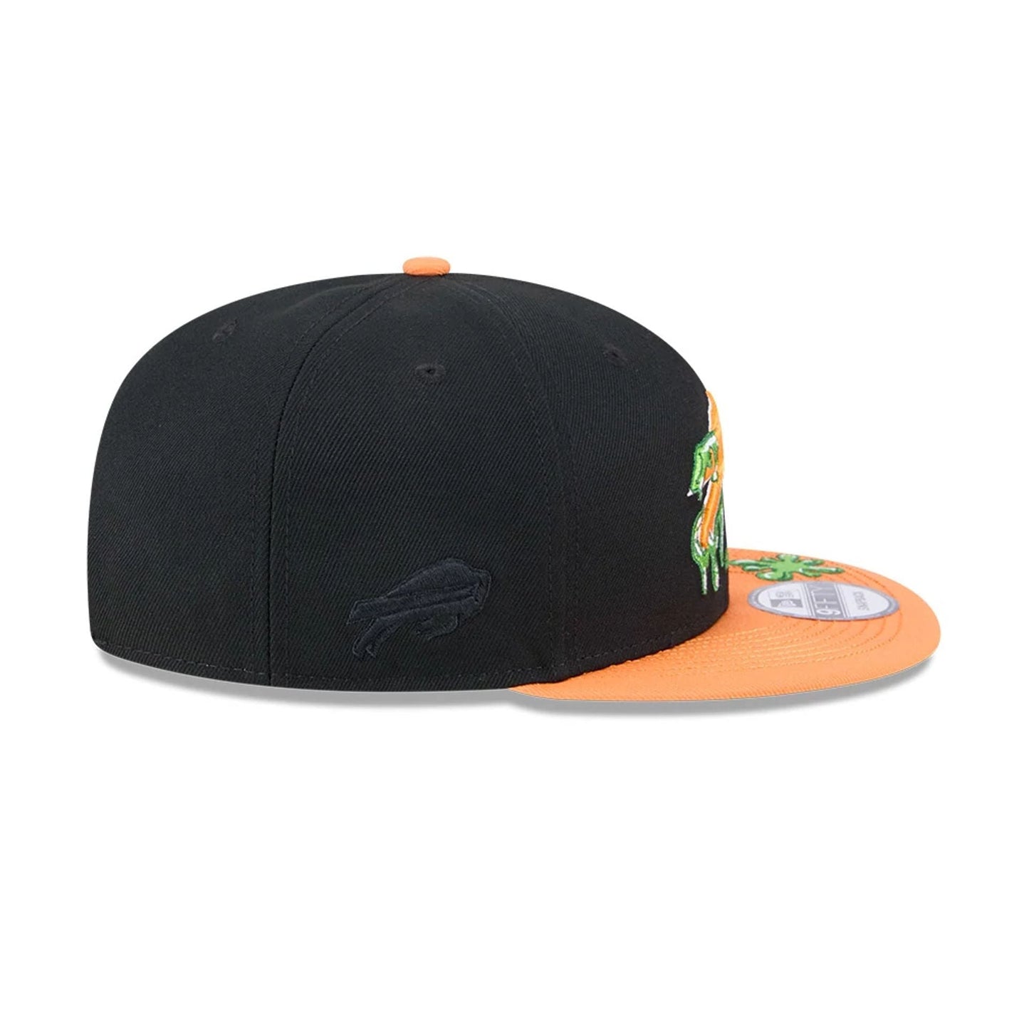 Pictured is this Buffalo Bills NFL x Nickelodeon black 9FIFTY Snapback cap. 6