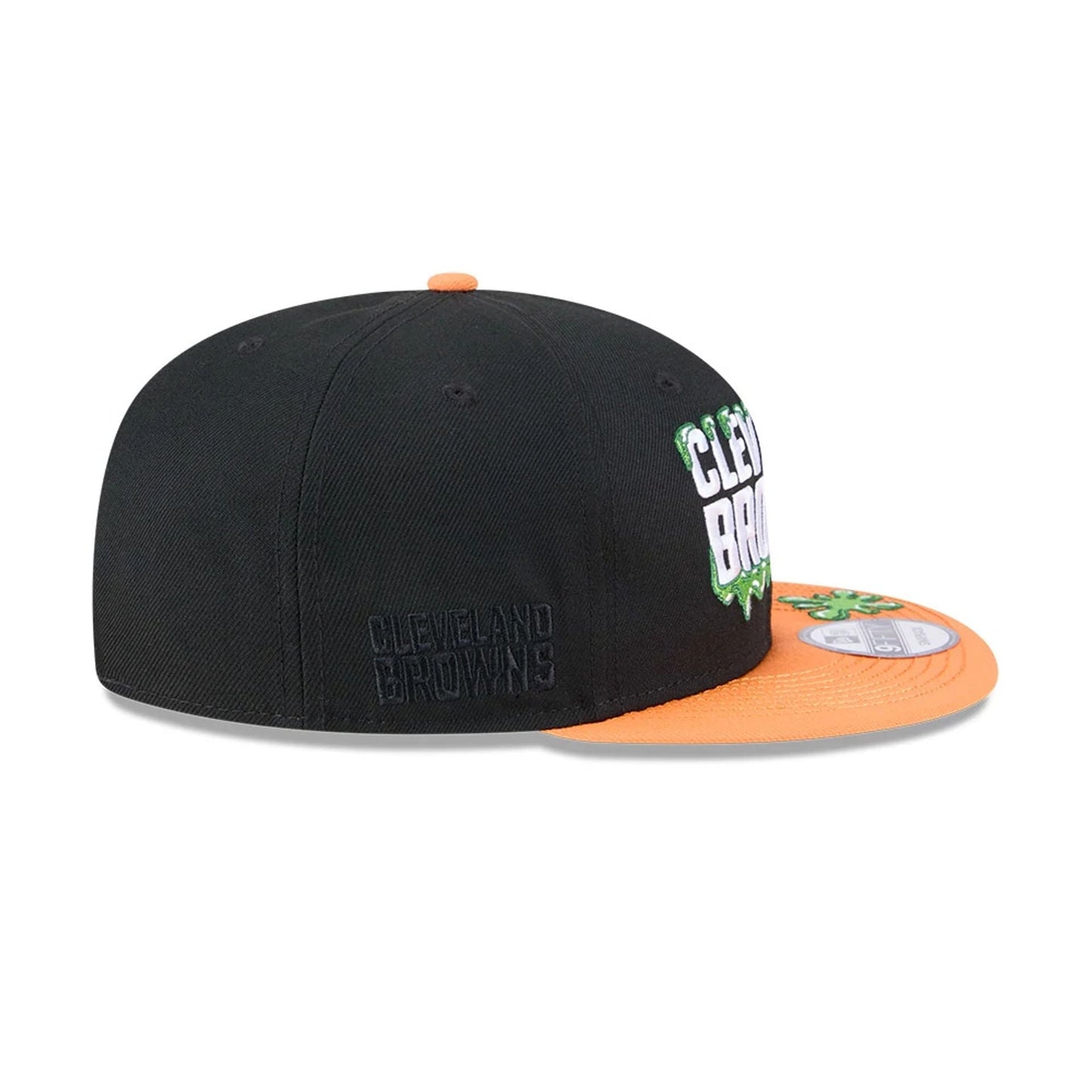 Pictured is this Cleveland Browns NFL x Nickelodeon black 9FIFTY Snapback cap. 6