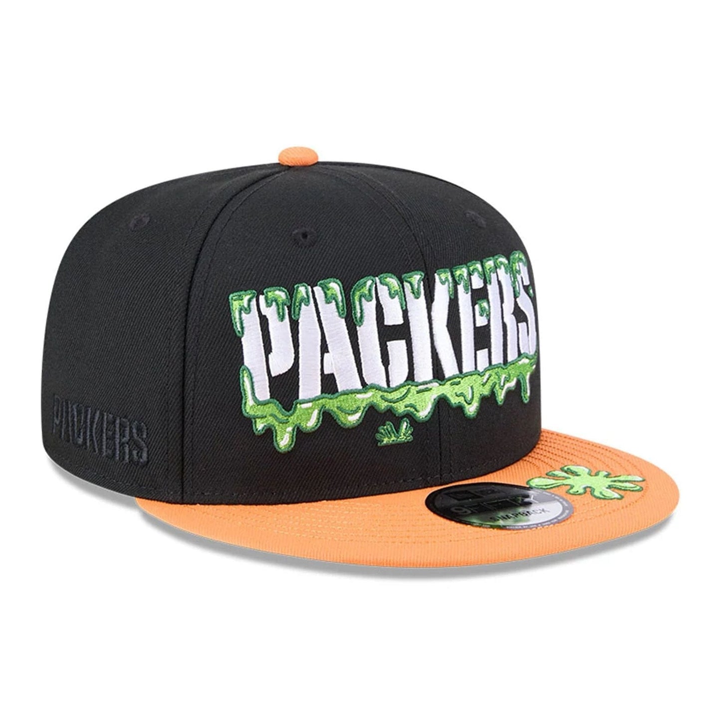Pictured is this Green Bay Packers NFL x Nickelodeon black 9FIFTY Snapback cap. 4