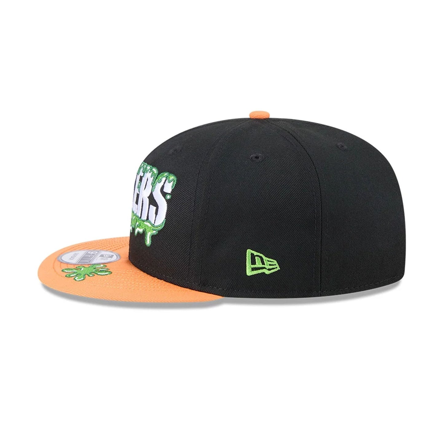 Pictured is this Green Bay Packers NFL x Nickelodeon black 9FIFTY Snapback cap. 5