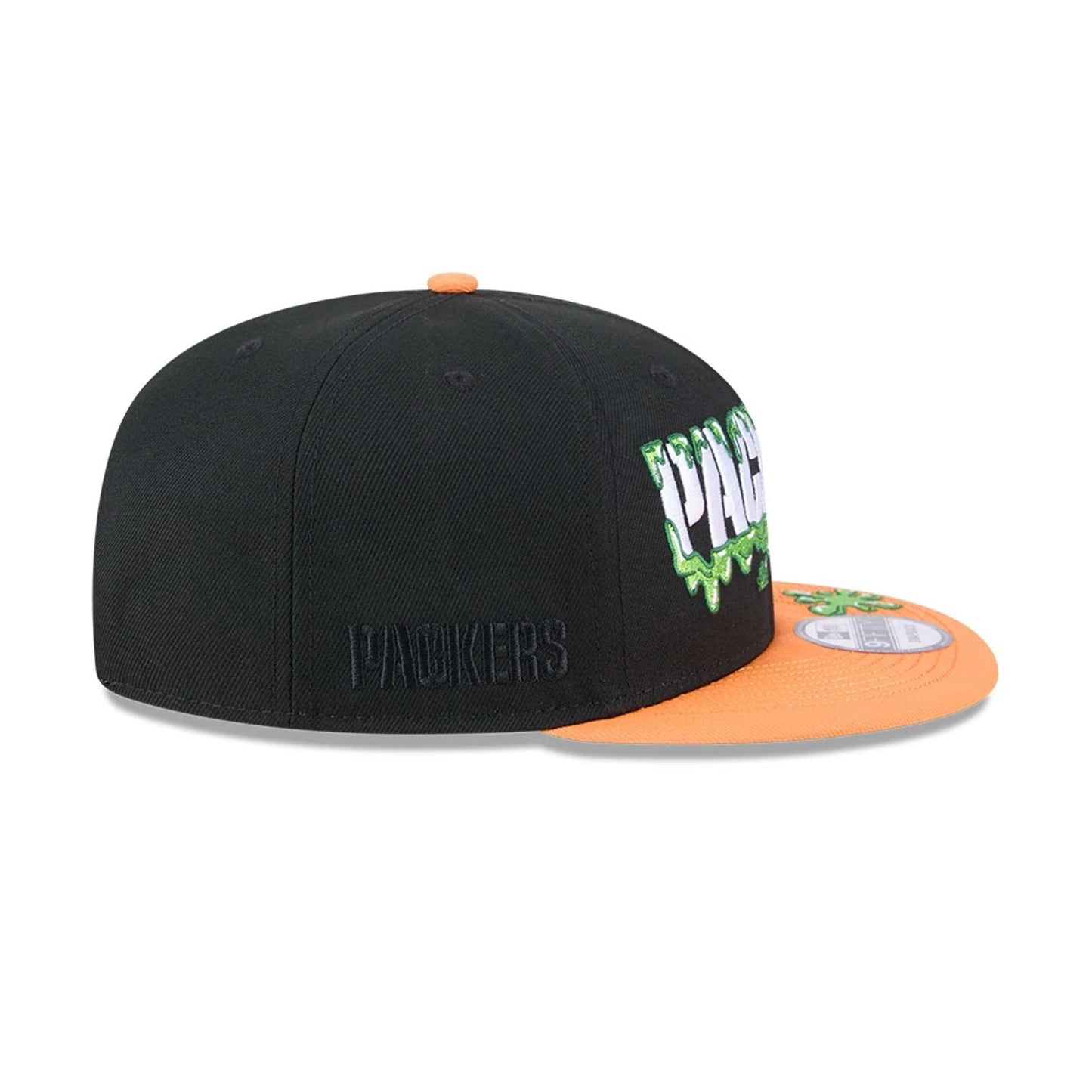 Pictured is this Green Bay Packers NFL x Nickelodeon black 9FIFTY Snapback cap. 6