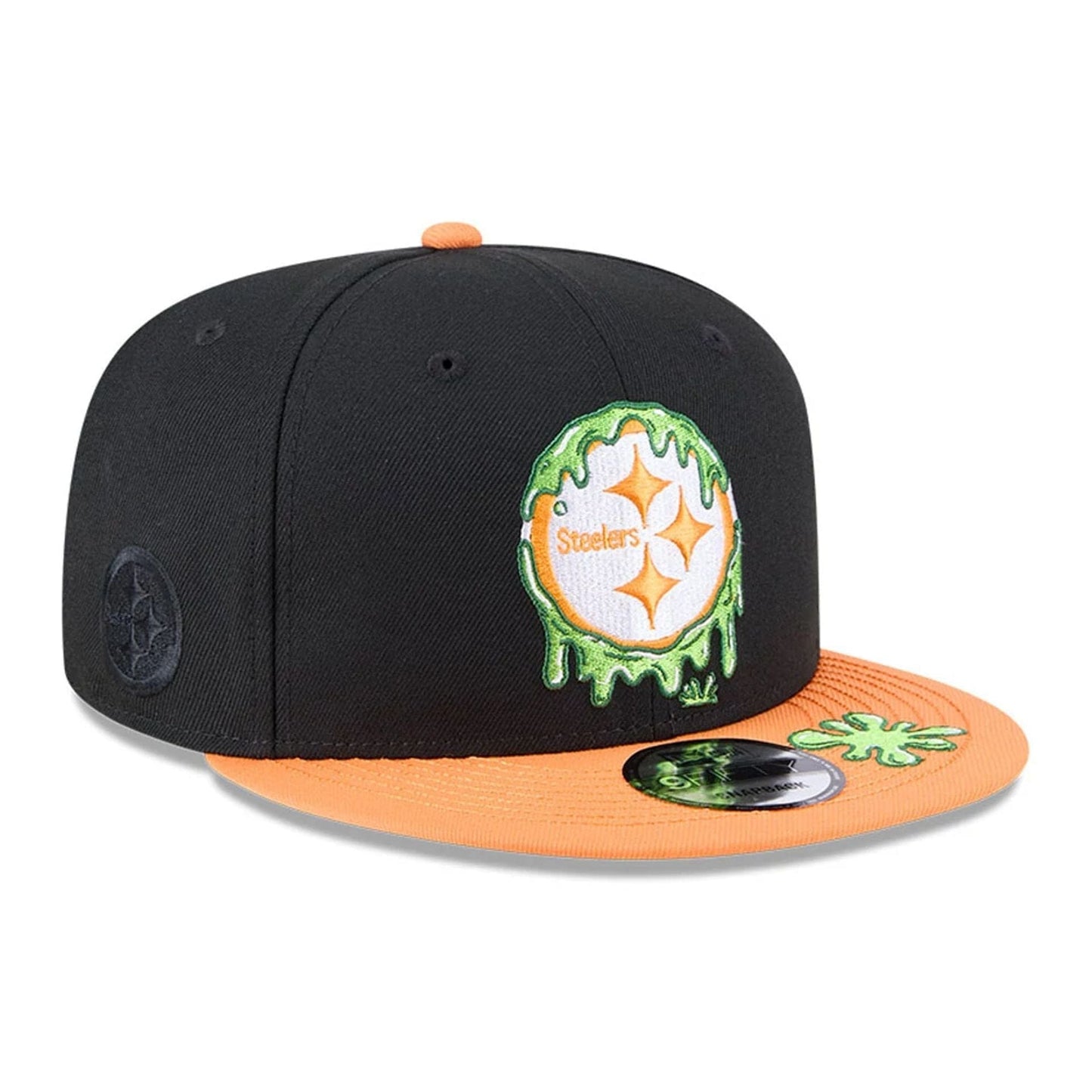 Pictured is this Pittsburgh Steelers NFL x Nickelodeon black 9FIFTY Snapback cap. 4