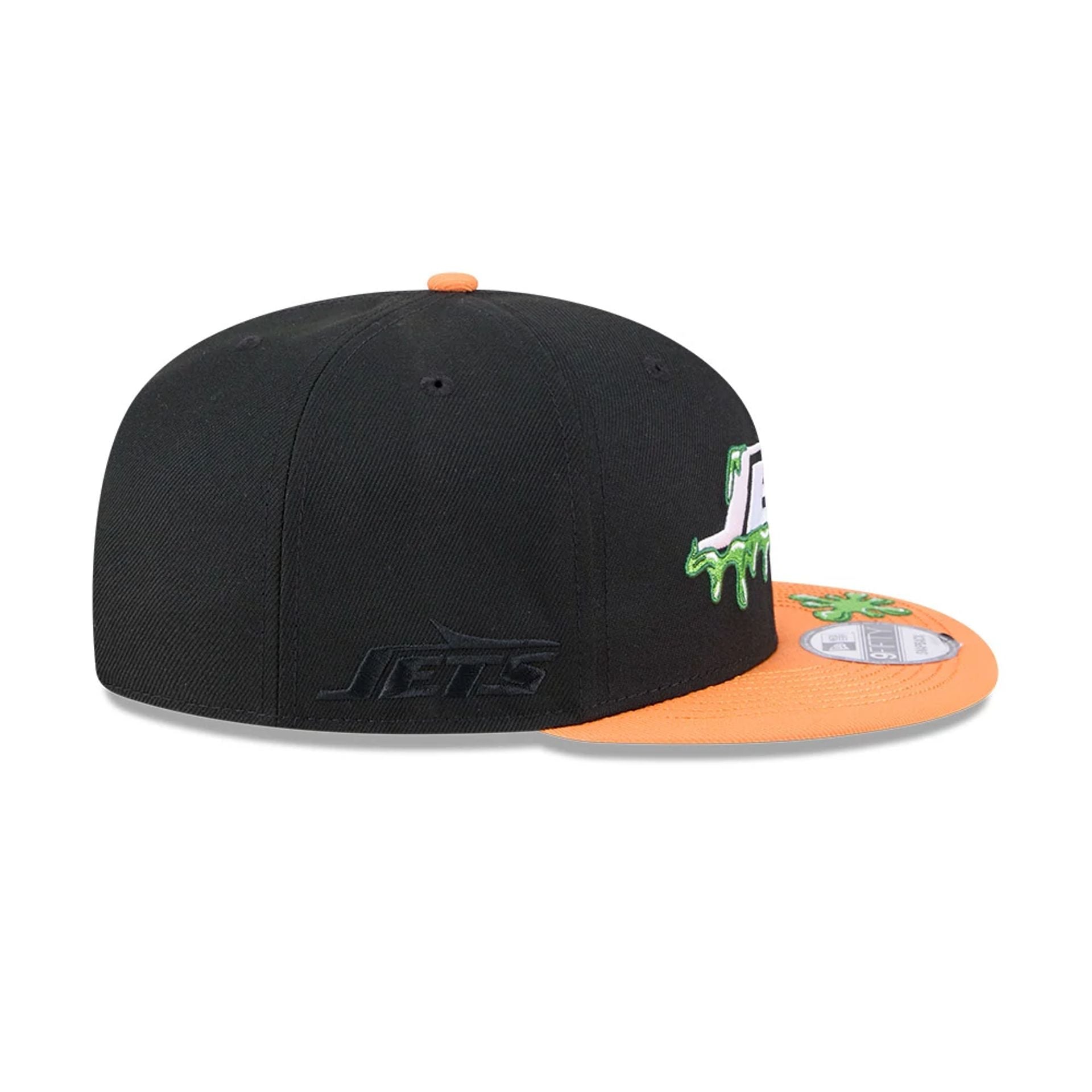 Pictured is this New York Jets NFL x Nickelodeon black 9FIFTY Snapback cap. 6