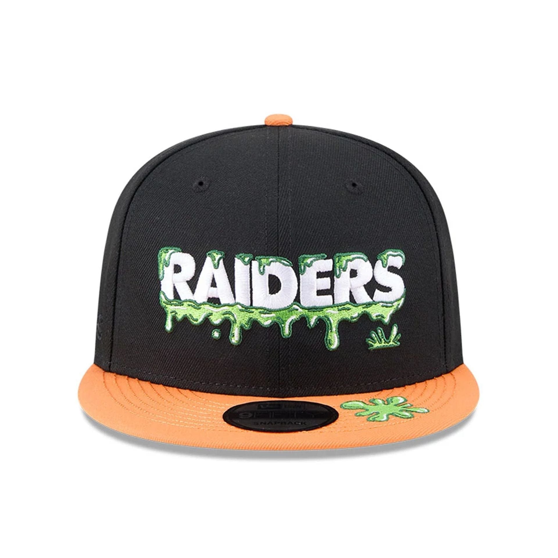 Pictured is this Las Vegas Raiders NFL x Nickelodeon black 9FIFTY Snapback cap. 3