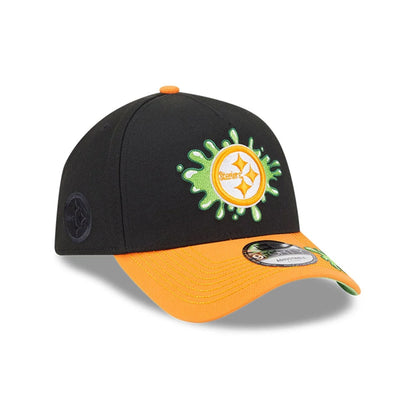 Pictured is this Pittsburgh Steelers NFL x Nickelodeon black 9FORTY A-Frame cap. 4