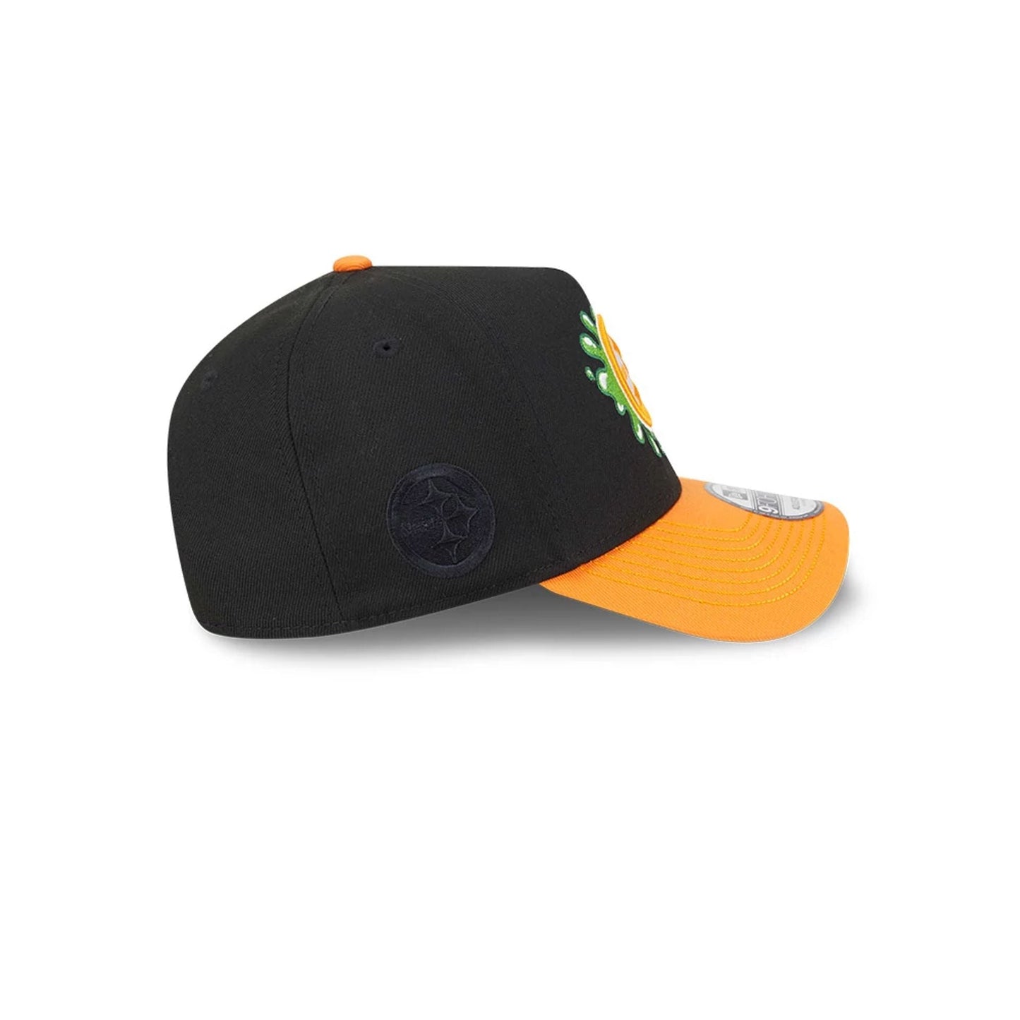 Pictured is this Pittsburgh Steelers NFL x Nickelodeon black 9FORTY A-Frame cap. 6