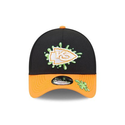 Pictured is this Kansas City Chiefs NFL x Nickelodeon black 9FORTY A-Frame cap. 3