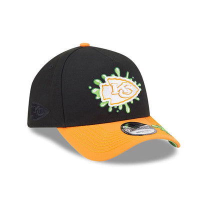 Pictured is this Kansas City Chiefs NFL x Nickelodeon black 9FORTY A-Frame cap. 4