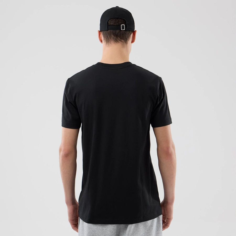 The Male model is wearing LA Lakers NBA City Edition Black T-Shirt  2