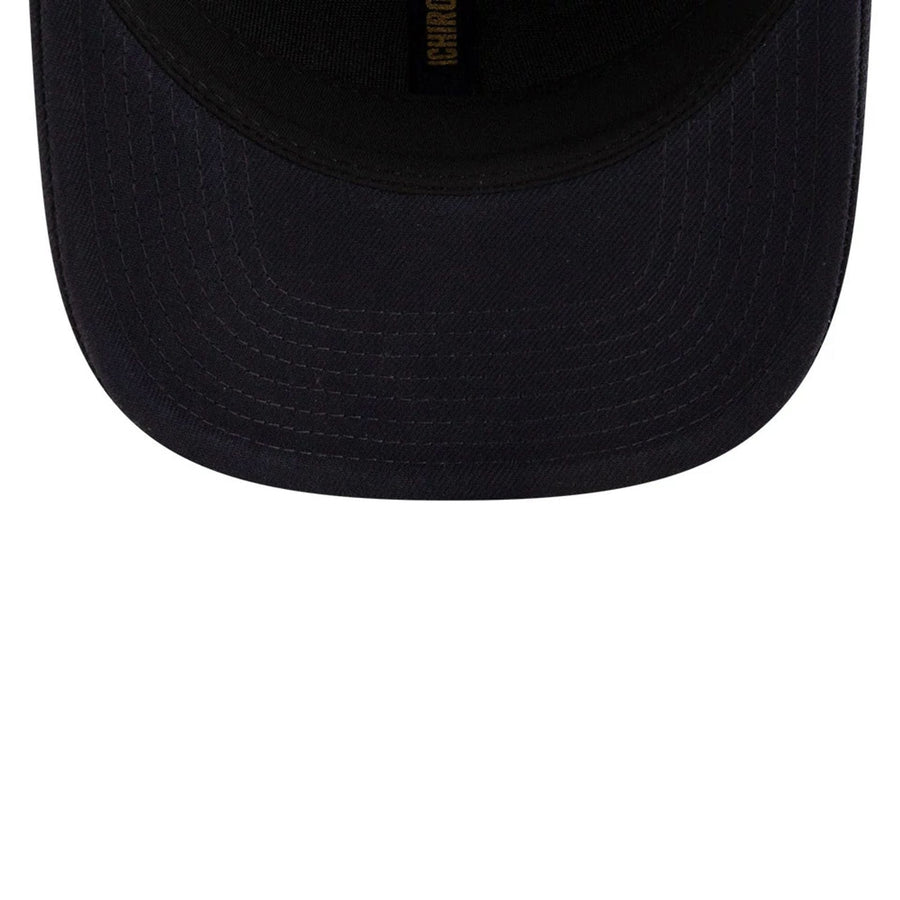 This is a Seattle Mariners MLB 2025 Ichiro Hall Of Fame Navy 9SEVENTY Stretch Snap Adjustable Cap 7