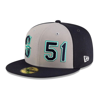 This is a Seattle Mariners MLB 2025 Ichiro Hall Of Fame Navy 59FIFTY Fitted Cap 4