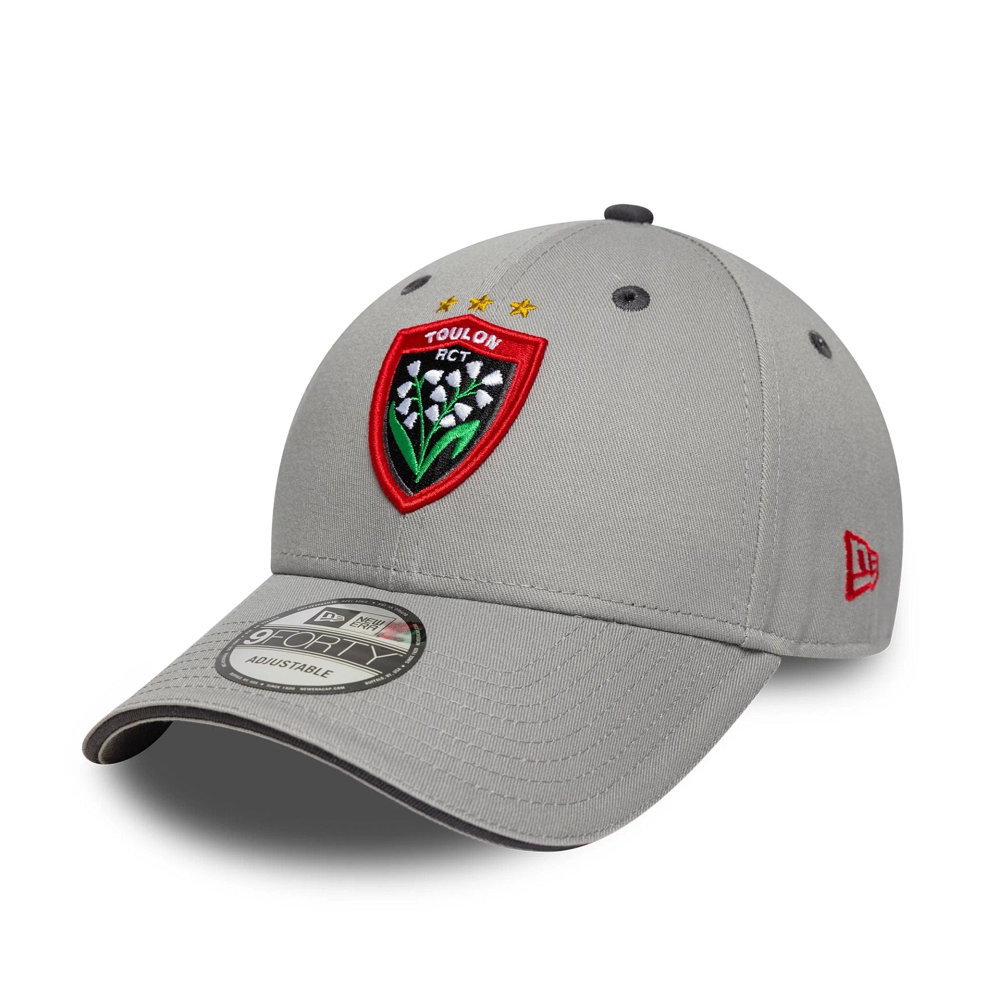 This is a RC Toulonnais Kit Grey 9FORTY Adjustable Cap 1