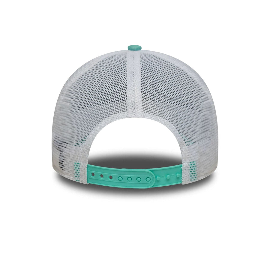 This is a RC Toulonnais Seasonal Green 9FORTY E-Frame Trucker Adjustable Cap 6