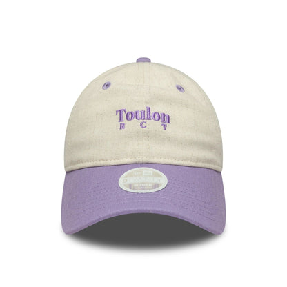 This is a RC Toulonnais Womens Linen Light Beige 9TWENTY Adjustable Cap 2