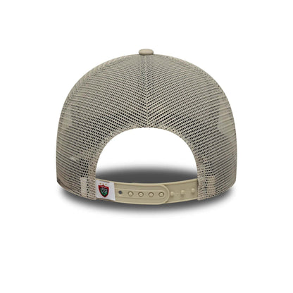 This is a RC Toulonnais Rct Light Beige 9FORTY E-Frame Trucker Adjustable Cap 6