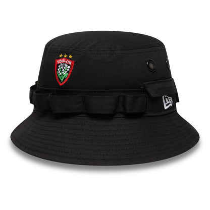 This is a RC Toulonnais Core Black Adventure Bucket Hat 1