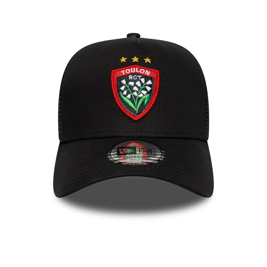 This is a RC Toulonnais Core Black 9FORTY E-Frame Trucker Adjustable Cap 2