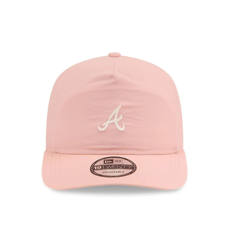 This is a Atlanta Braves Blush Crinkle Pastel Pink 19TWENTY Adjustable Cap 2