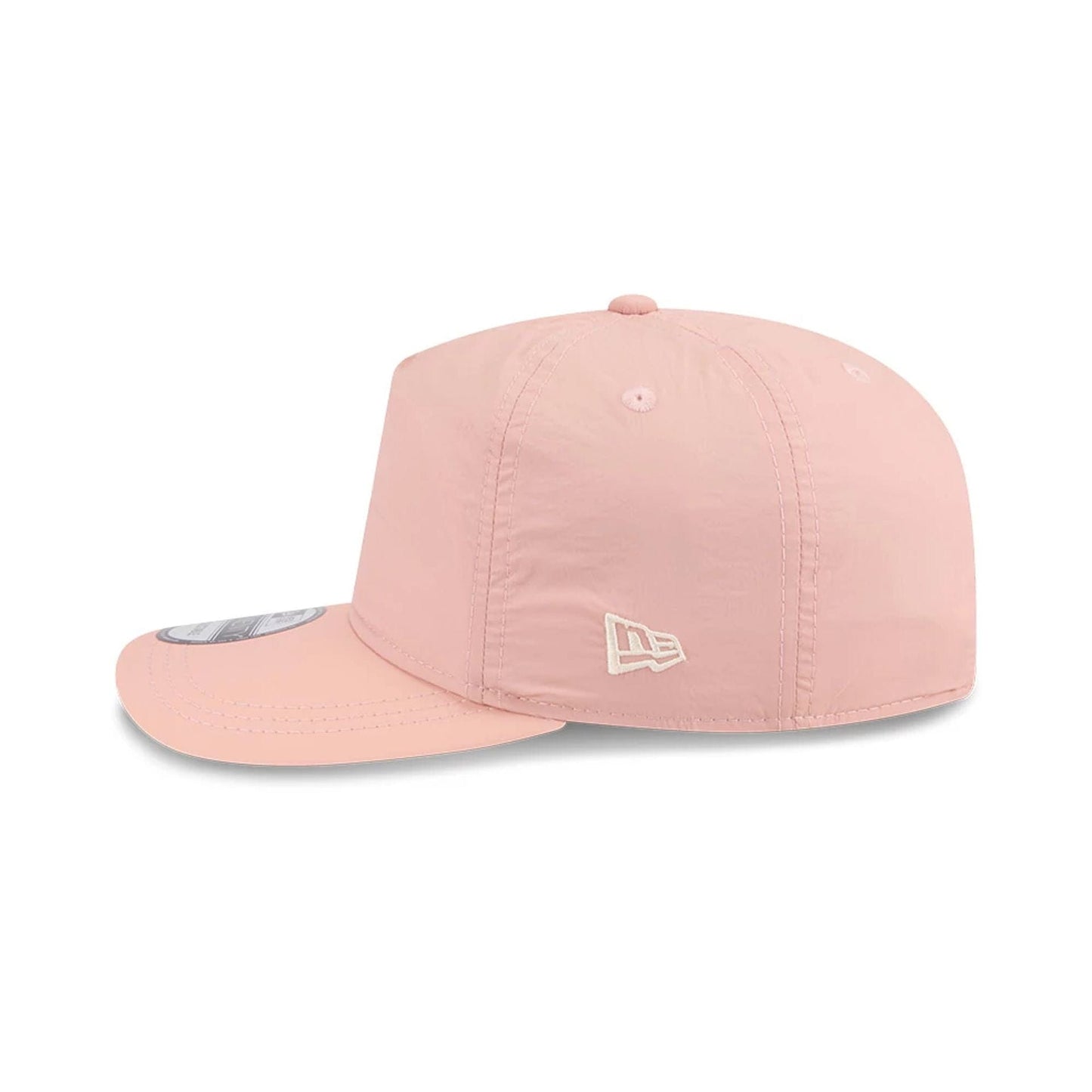 This is a LA Dodgers Blush Crinkle Pastel Pink 19TWENTY Adjustable Cap 4