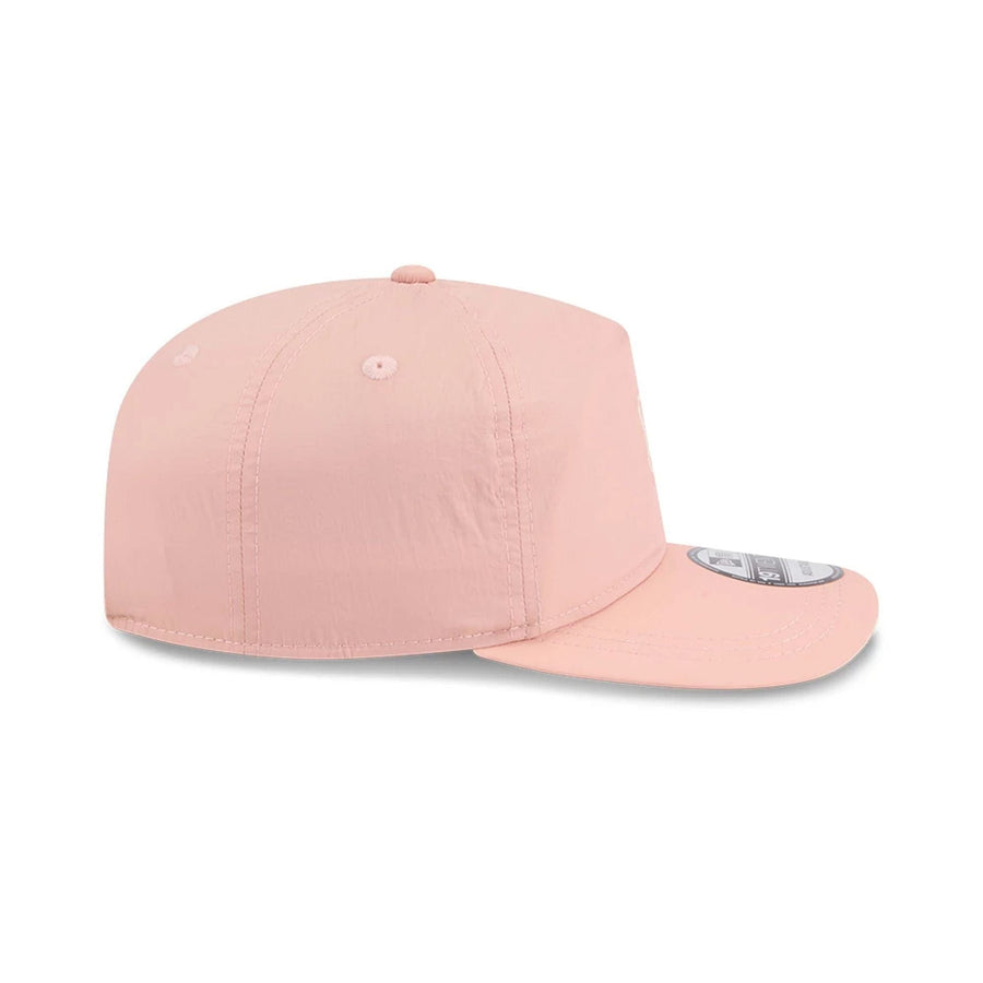 This is a LA Dodgers Blush Crinkle Pastel Pink 19TWENTY Adjustable Cap 5