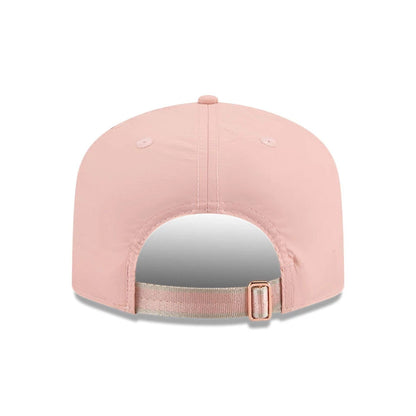 This is a LA Dodgers Blush Crinkle Pastel Pink 19TWENTY Adjustable Cap 6