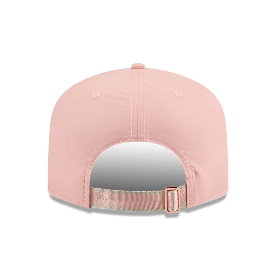 This is a New York Yankees Blush Crinkle Pastel Pink 19TWENTY Adjustable Cap 6