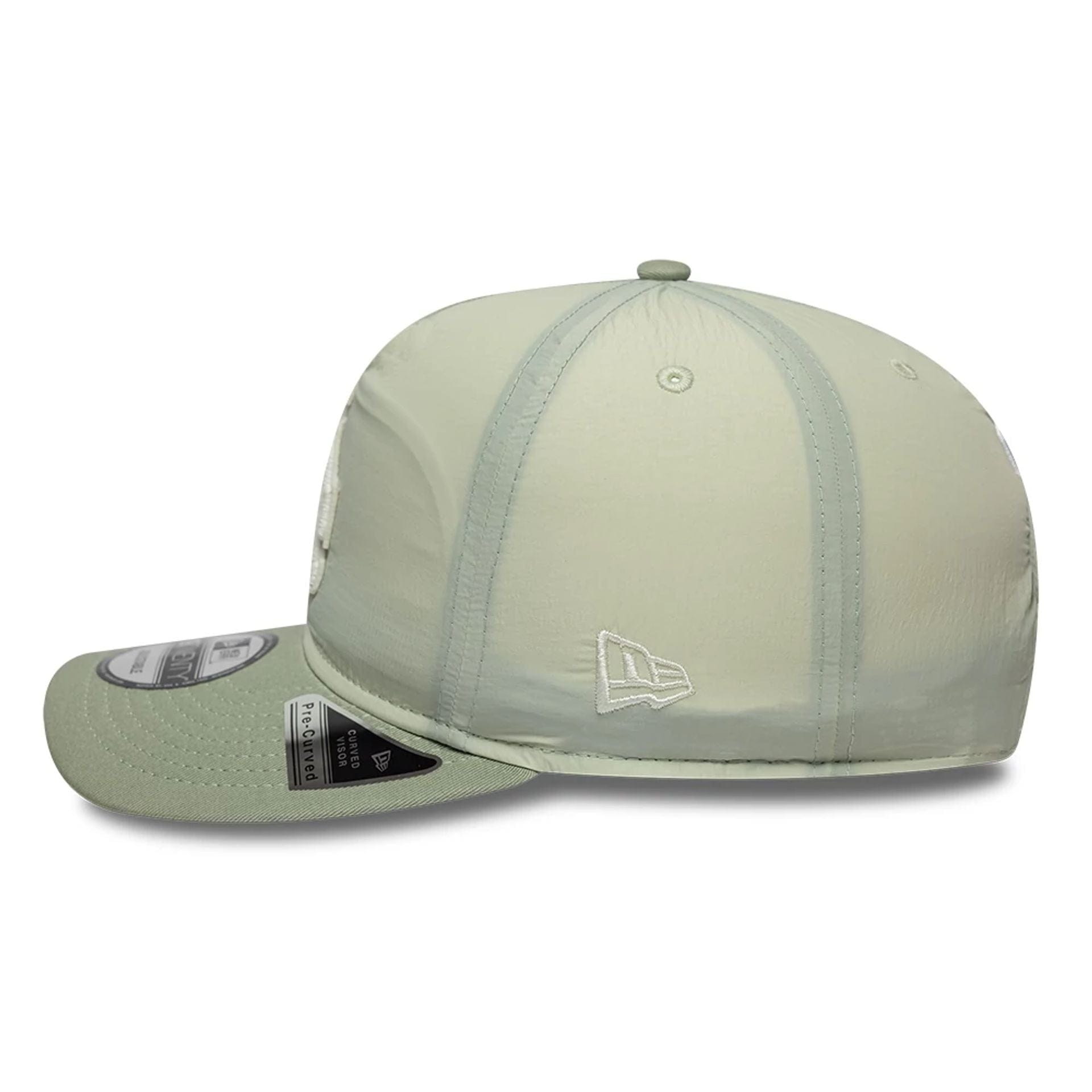 This is a LA Dodgers Crinkle Pastel Green 19TWENTY Adjustable Cap 6