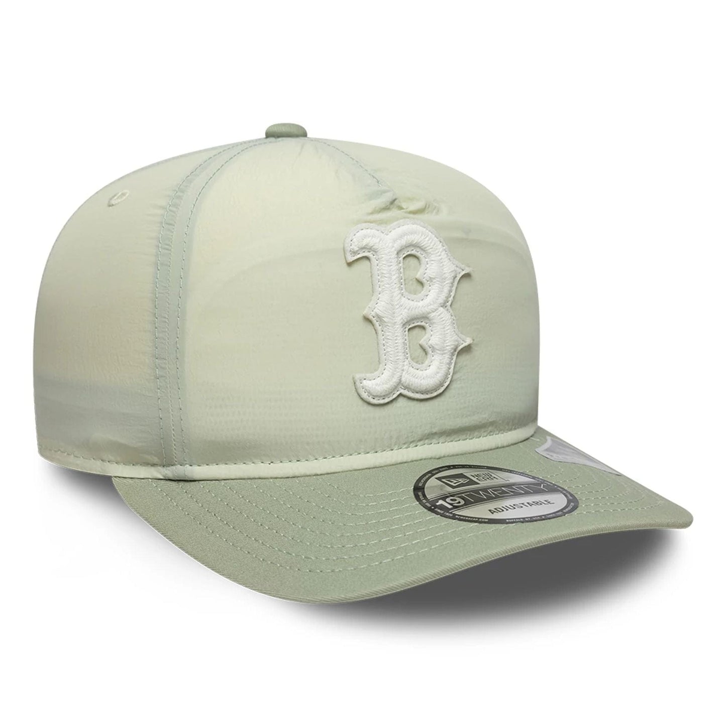 This is a Boston Red Sox Crinkle Pastel Green 19TWENTY Adjustable Cap 3