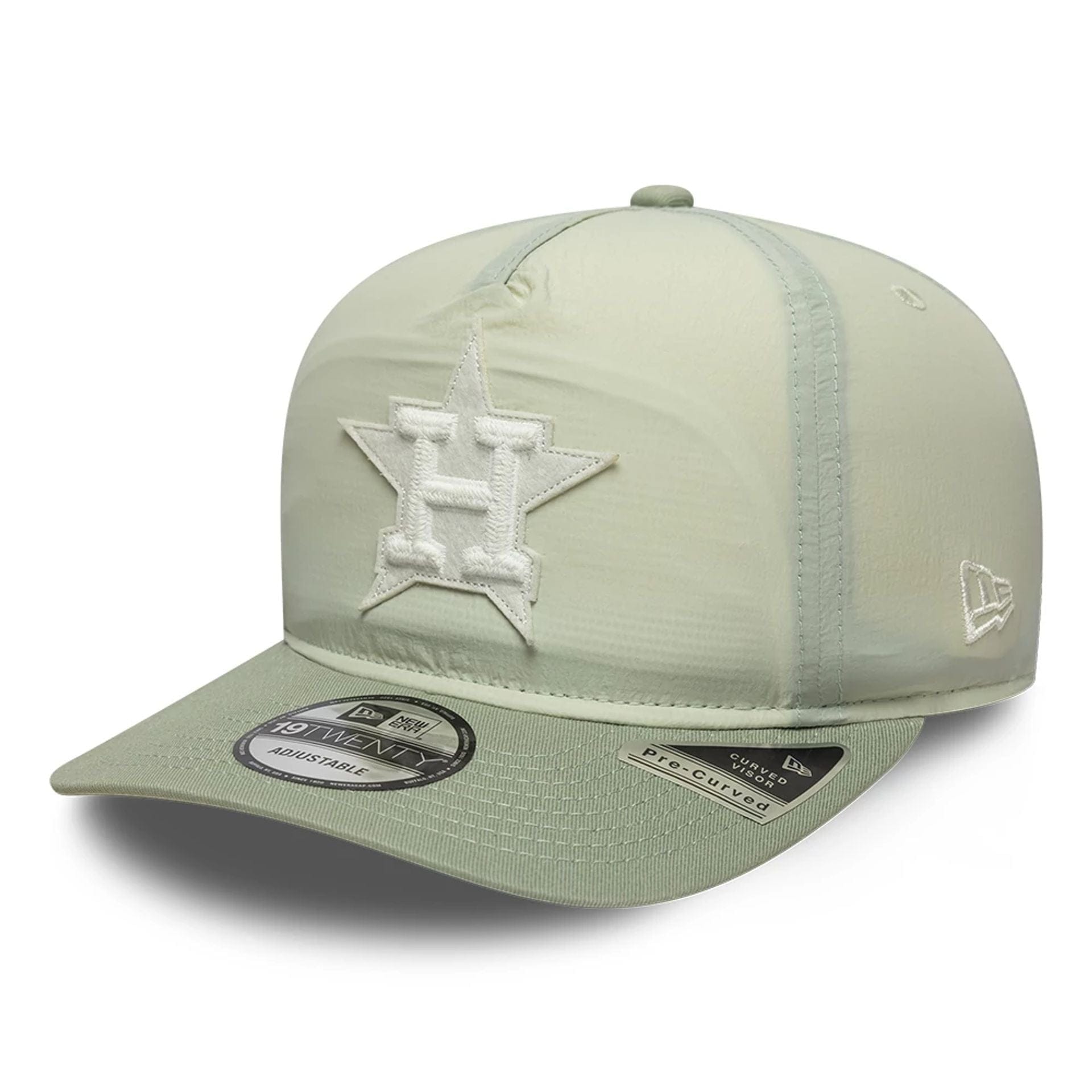 This is a Houston Astros Crinkle Pastel Green 19TWENTY Adjustable Cap 1