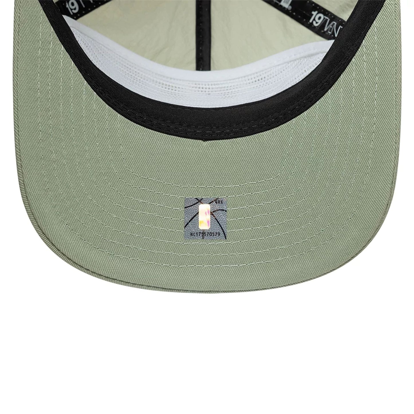 This is a Philadelphia 76ers Crinkle Pastel Green 19TWENTY Adjustable Cap 5