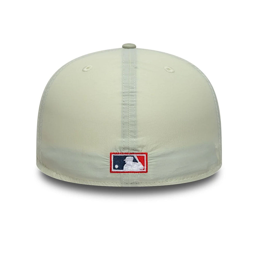 This is a LA Angels Crinkle Pastel Green 59FIFTY A-Frame Fitted Cap 4