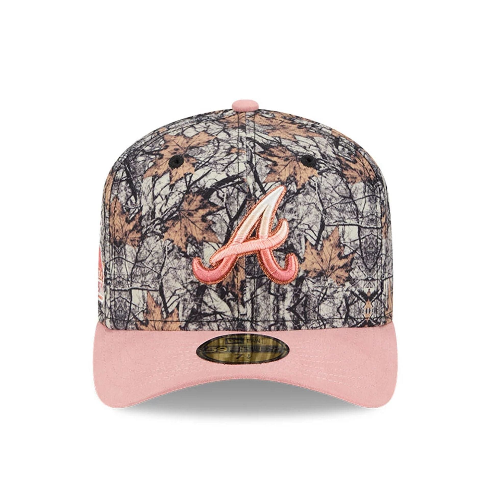 This is a Atlanta Braves Gradient Real Tree All Over Print 59FIFTY Fitted Cap 3