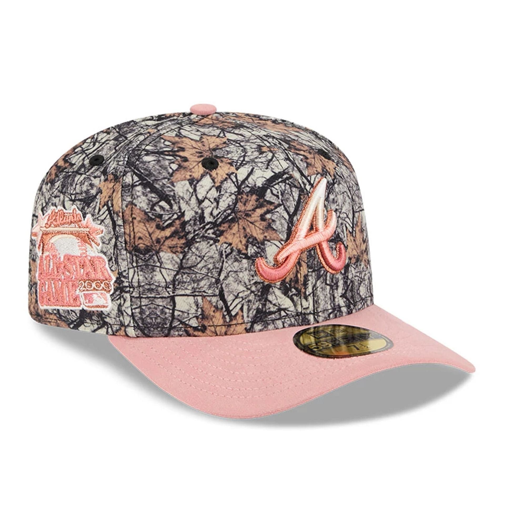 This is a Atlanta Braves Gradient Real Tree All Over Print 59FIFTY Fitted Cap 1