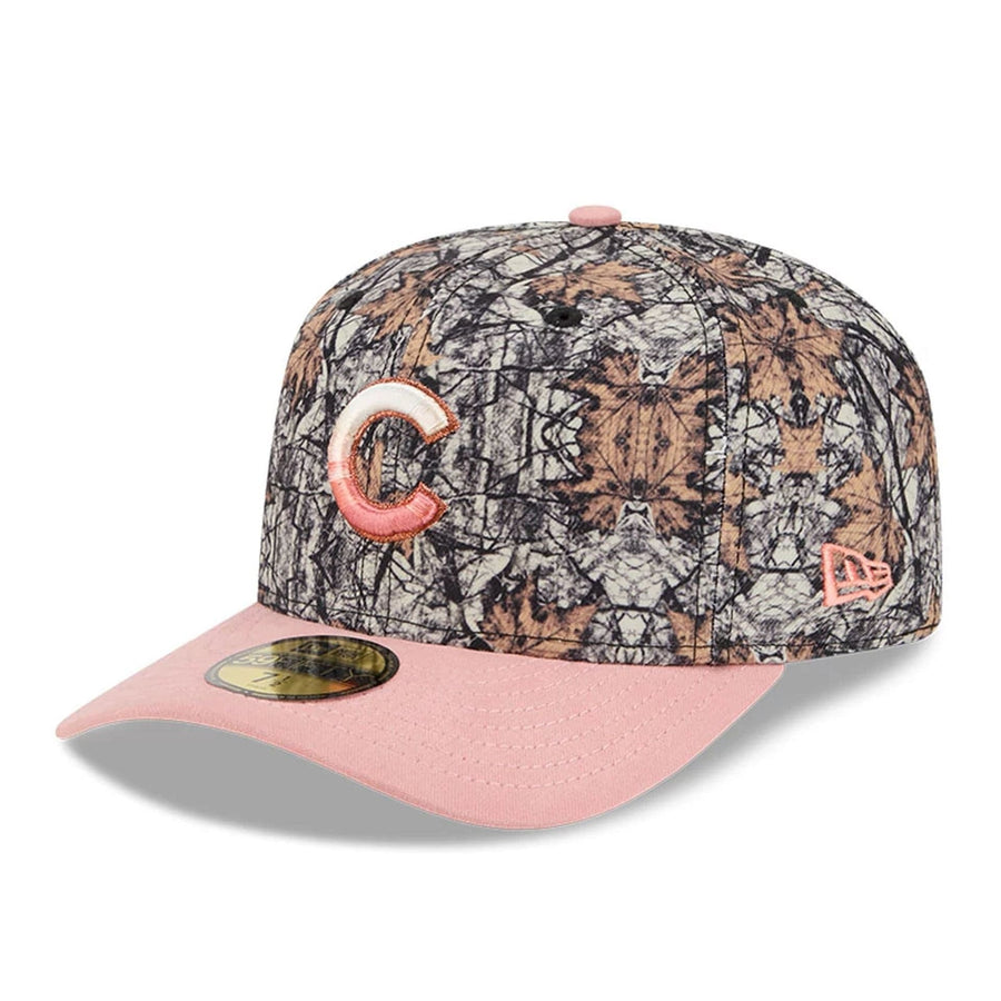 This is a Chicago Cubs Gradient Real Tree All Over Print 59FIFTY Fitted Cap 4