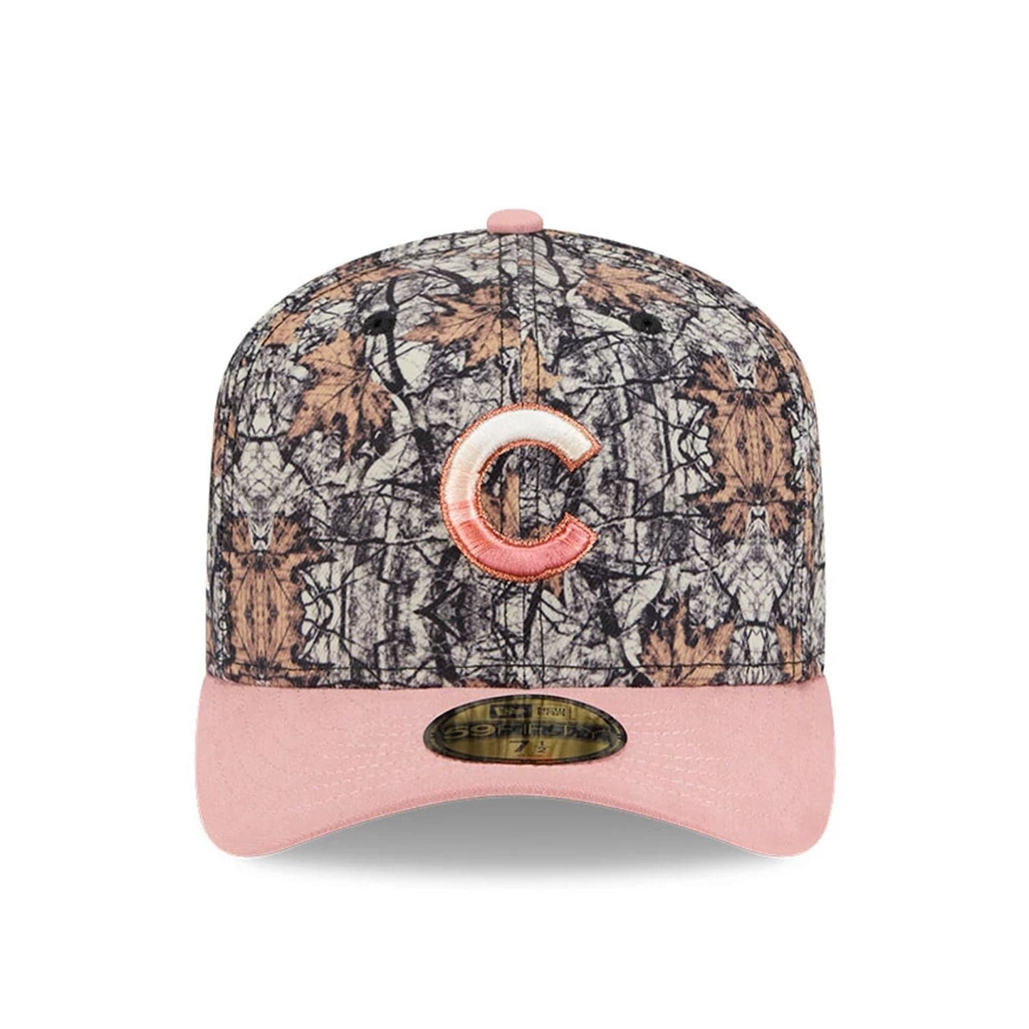 This is a Chicago Cubs Gradient Real Tree All Over Print 59FIFTY Fitted Cap 3