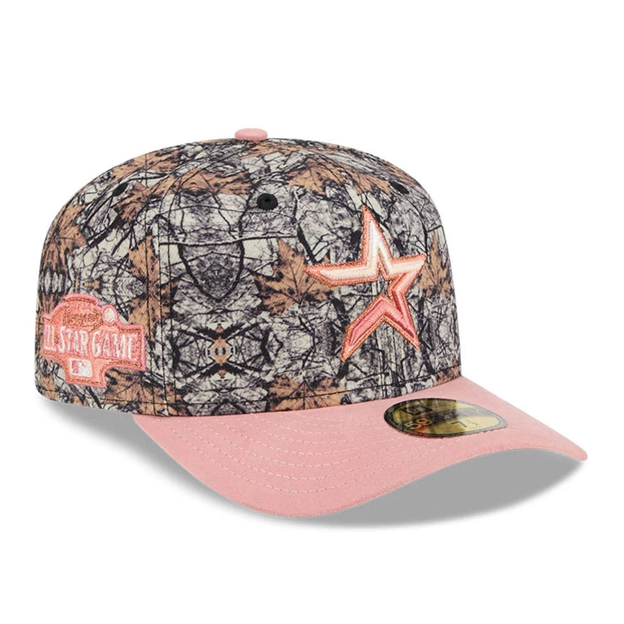 This is a Houston Astros Gradient Real Tree All Over Print 59FIFTY Fitted Cap 1