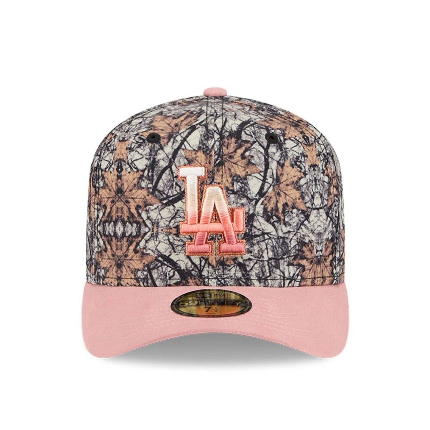 This is a LA Dodgers Gradient Real Tree All Over Print 59FIFTY Fitted Cap 3