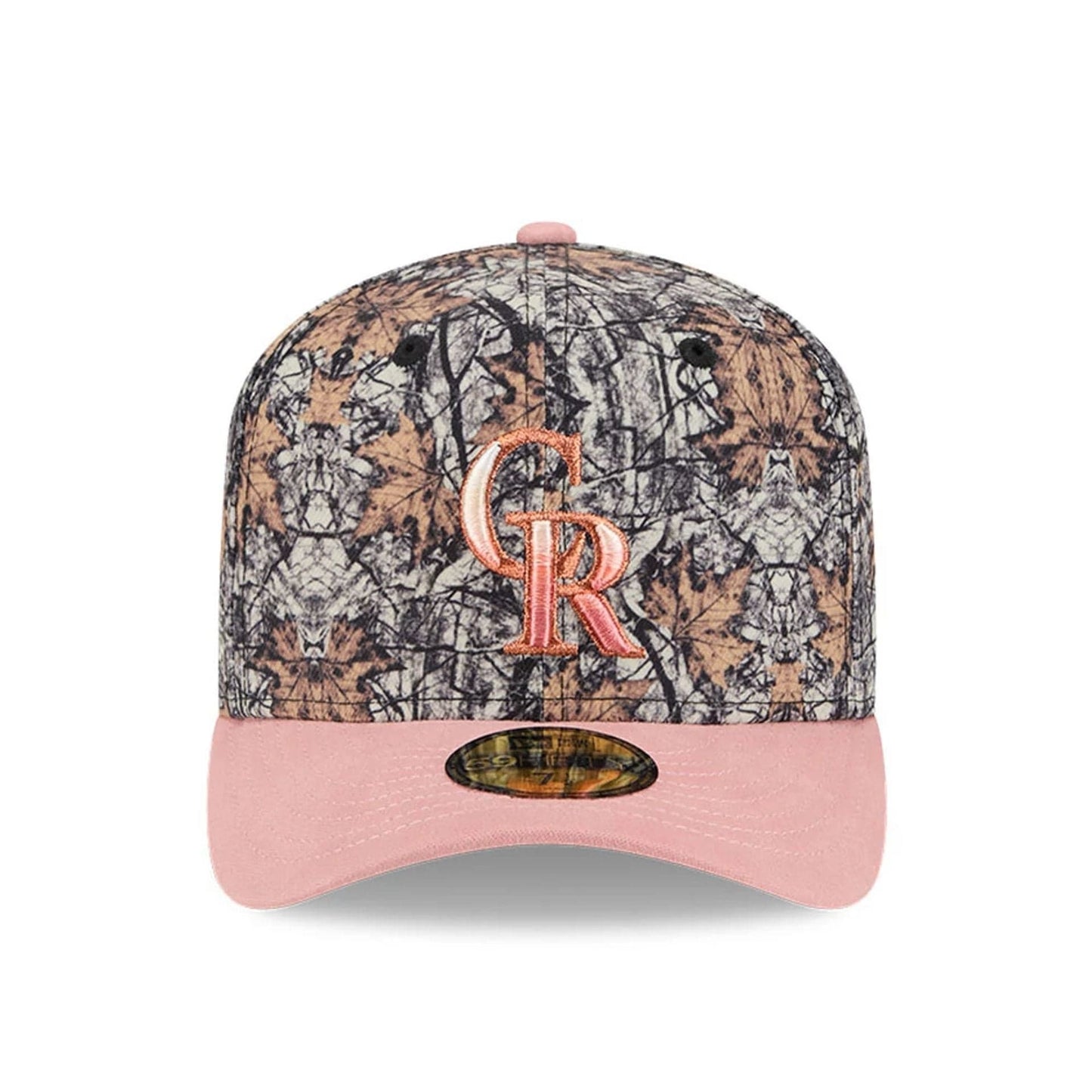 This is a Colorado Rockies Gradient Real Tree All Over Print 59FIFTY Fitted Cap 3